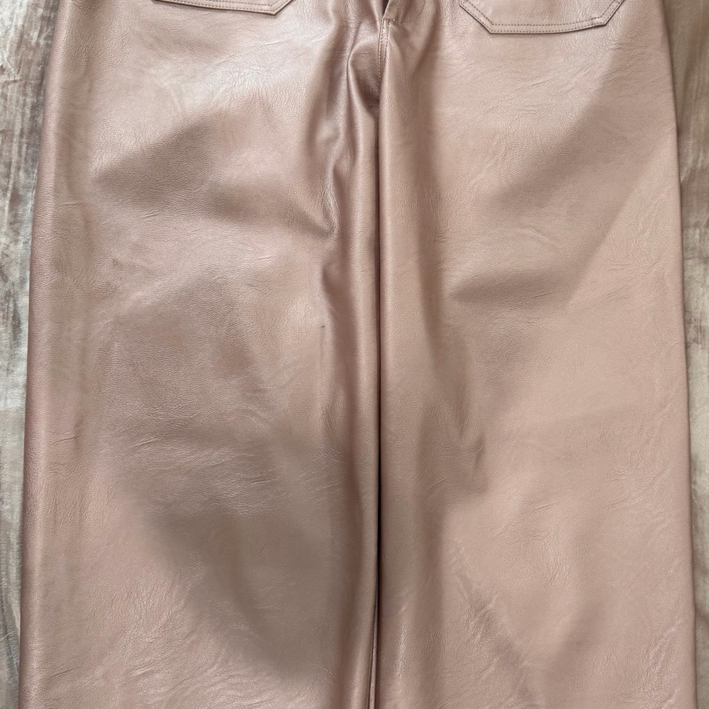 Maeve Metallic Rose Wide-Leg Pants - Picture 4 of 9
